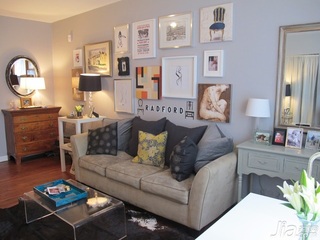 欧式风格公寓经济型100平米客厅沙发背景墙沙发海外家居
