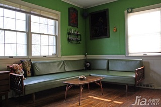 混搭风格别墅绿色经济型100平米客厅沙发海外家居