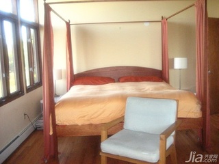 美式乡村风格复式舒适经济型卧室床海外家居