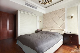 简欧风格四房20万以上140平米以上卧室背景墙床效果图