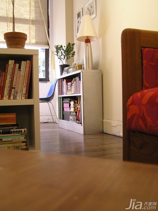 简约风格公寓经济型60平米过道书架海外家居