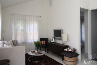 简约风格三居室简洁富裕型客厅电视背景墙沙发海外家居