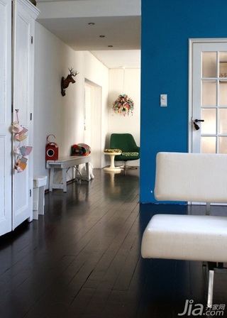 简约风格公寓蓝色经济型120平米客厅沙发海外家居