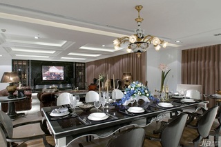 新古典风格别墅豪华型140平米以上餐厅吊顶餐桌台湾家居