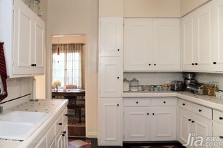 简约风格三居室简洁白色富裕型厨房橱柜海外家居