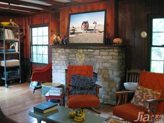 美式乡村风格别墅经济型110平米客厅沙发海外家居