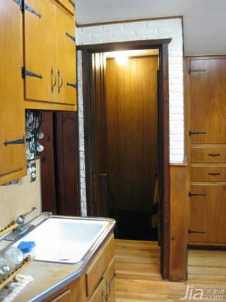 美式乡村风格别墅经济型110平米厨房隔断橱柜海外家居