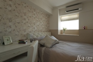 简约风格公寓经济型卧室卧室背景墙床台湾家居