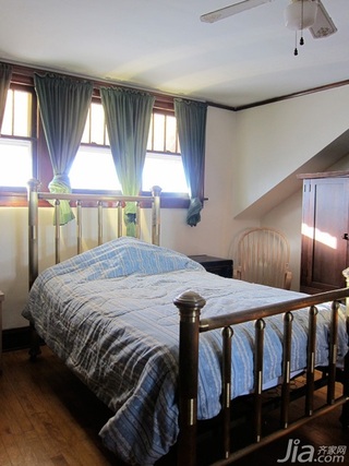 混搭风格别墅富裕型110平米卧室床海外家居