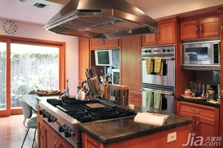 简约风格三居室简洁原木色富裕型厨房橱柜海外家居