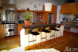 简约风格公寓富裕型140平米以上厨房吧台吧台椅海外家居