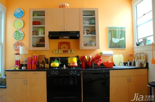 混搭风格公寓经济型70平米厨房橱柜设计图