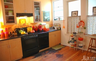 混搭风格公寓经济型70平米厨房橱柜定制