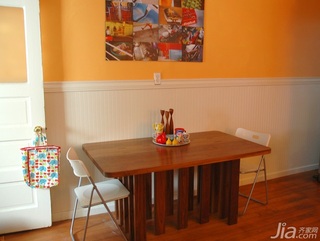 混搭风格公寓经济型70平米餐厅餐桌图片