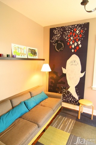 简约风格别墅经济型110平米客厅沙发背景墙沙发海外家居