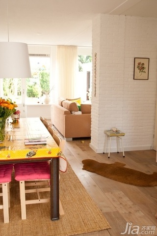 田园风格公寓经济型120平米餐厅餐桌海外家居