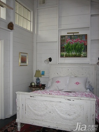 欧式风格复式白色富裕型140平米以上卧室床海外家居