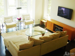 简约风格二居室简洁富裕型客厅电视背景墙沙发海外家居