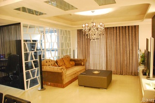 简约风格公寓富裕型90平米客厅吊顶沙发台湾家居
