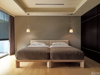 简约风格二居室豪华型140平米以上卧室吊顶床台湾家居