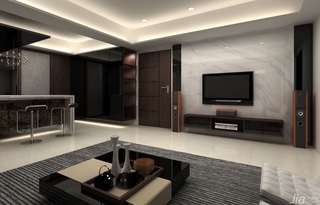 混搭风格公寓富裕型140平米以上客厅电视背景墙电视柜台湾家居