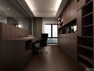 混搭风格公寓富裕型140平米以上书房书桌台湾家居