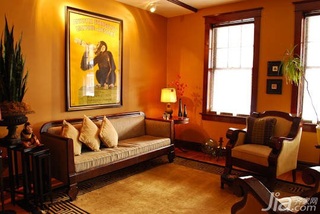 新古典风格公寓温馨暖色调经济型100平米客厅沙发背景墙沙发海外家居
