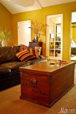 新古典风格公寓温馨暖色调经济型100平米客厅沙发海外家居