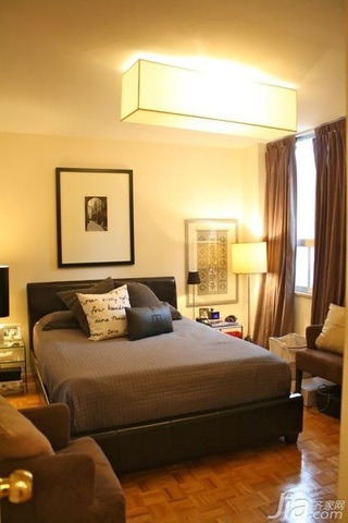 欧式风格公寓富裕型110平米卧室床海外家居