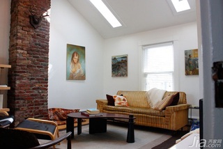 欧式风格复式经济型60平米客厅沙发海外家居