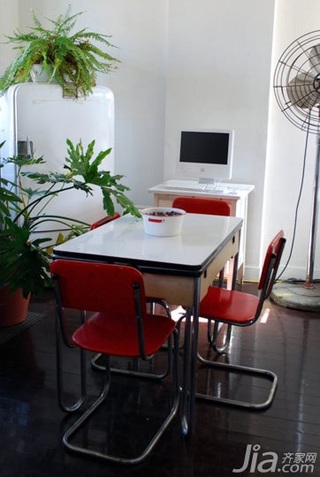 新古典风格公寓经济型80平米餐厅书桌海外家居