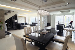 新古典风格四房豪华型140平米以上餐厅吊顶餐桌台湾家居
