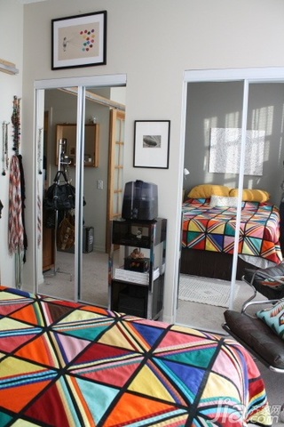 简约风格复式经济型120平米卧室床海外家居