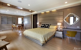 混搭风格别墅豪华型140平米以上卧室吊顶床台湾家居