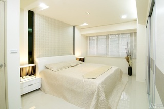 简约风格小户型富裕型60平米卧室吊顶床台湾家居