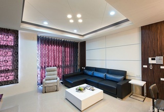 波普风格公寓富裕型140平米以上客厅吊顶沙发台湾家居
