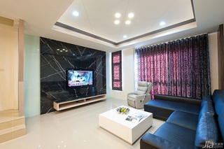 波普风格公寓富裕型140平米以上客厅电视背景墙沙发台湾家居