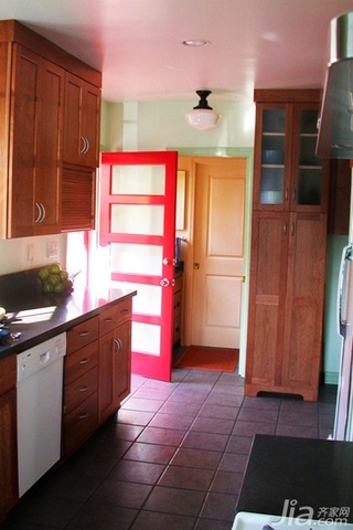 简约风格三居室经济型100平米厨房橱柜设计图纸