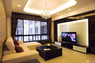 混搭风格公寓经济型140平米以上客厅电视背景墙沙发台湾家居