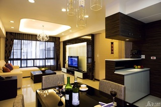 混搭风格公寓经济型140平米以上客厅吊顶沙发台湾家居