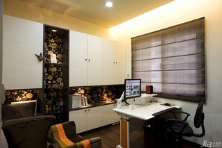 混搭风格公寓经济型140平米以上书房书桌台湾家居