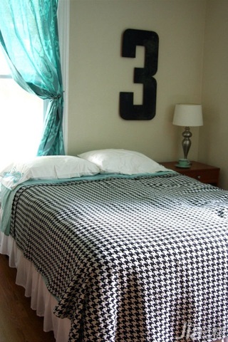 简约风格三居室舒适经济型110平米卧室床海外家居