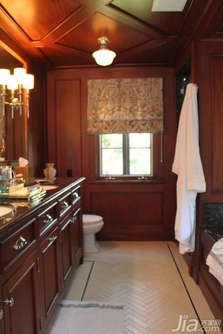 欧式风格三居室富裕型130平米卫生间洗手台海外家居