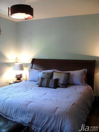 混搭风格公寓舒适经济型90平米卧室床海外家居