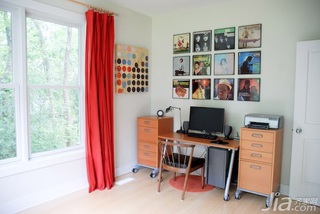 简约风格别墅经济型130平米书房照片墙书桌海外家居