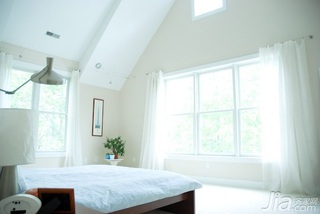 简约风格别墅白色经济型130平米卧室床海外家居