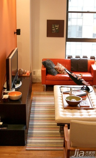 简约风格别墅暖色调经济型130平米客厅沙发海外家居