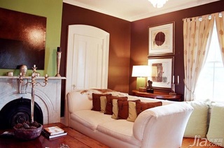 混搭风格三居室简洁富裕型客厅背景墙沙发海外家居