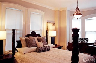 混搭风格三居室简洁富裕型卧室吊顶床海外家居
