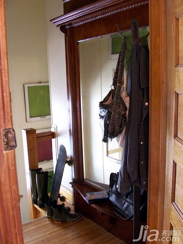 公寓装修,110平米装修,经济型装修,简约风格,海外家居,门厅,玄关柜